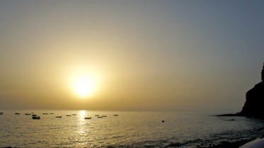 Abendstimmung in der Bucht von Tasarte