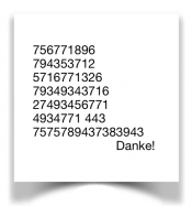 Zahlenreihen Korruption