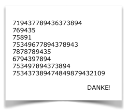 Zahlenreihen 28.8.22