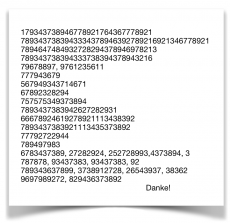 Zahlenreihen fuer Kinder