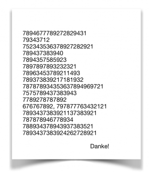 Zahlenreihen Gerechtigkeit