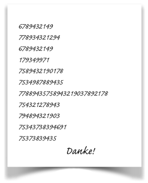 Zahlenreihen vom 1.10.22