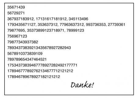 Neueste Zahlenreihen