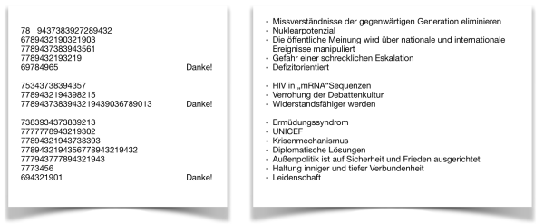 Zahlenreihen FR EU DE